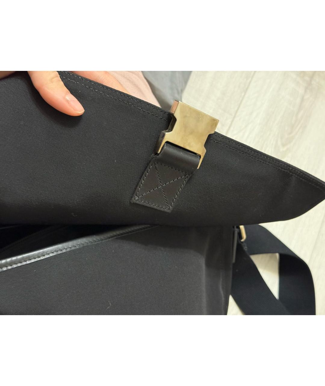 GUCCI Черная тканевая сумка на плечо, фото 6