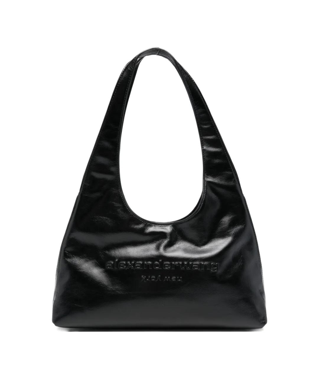 ALEXANDER WANG Черная кожаная сумка через плечо, фото 1