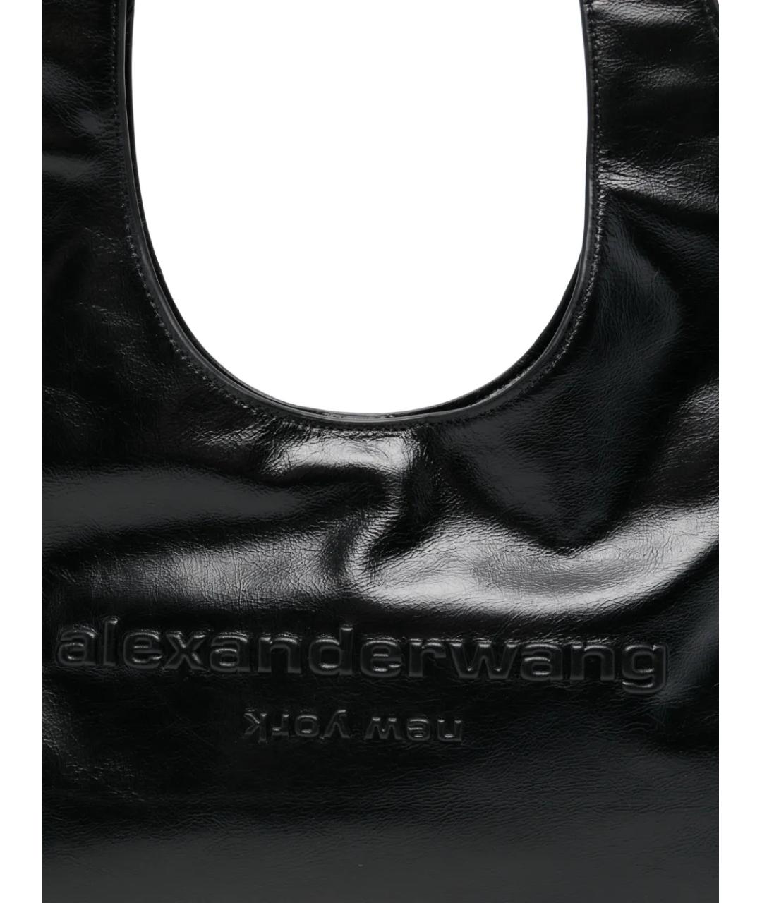 ALEXANDER WANG Черная кожаная сумка через плечо, фото 5