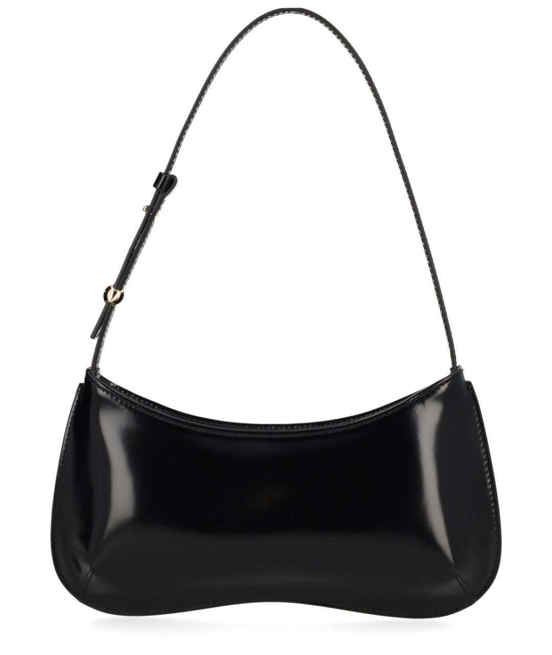 JACQUEMUS Черная кожаная сумка через плечо, фото 1