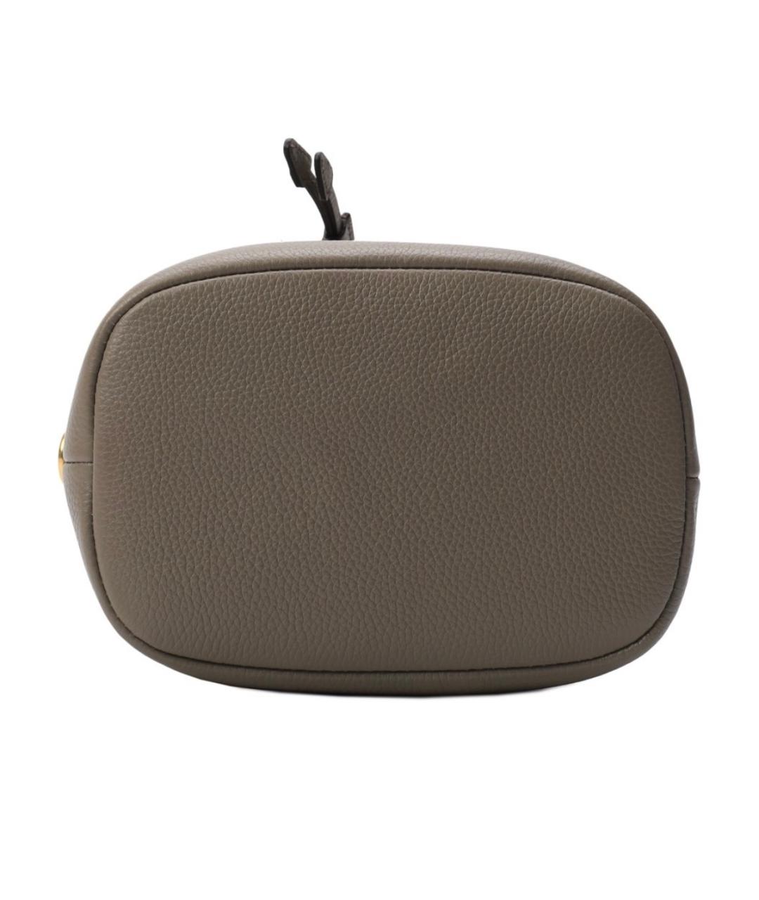 PRADA Серая кожаная сумка через плечо, фото 6