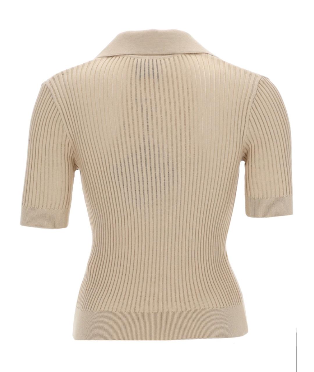 PATOU Бежевая хлопковая футболка, фото 2