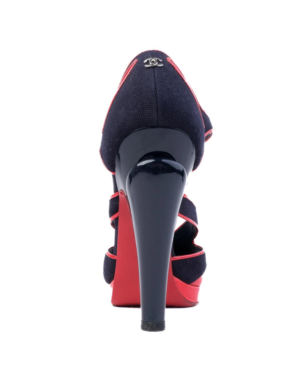 CHANEL Черные босоножки, фото 4