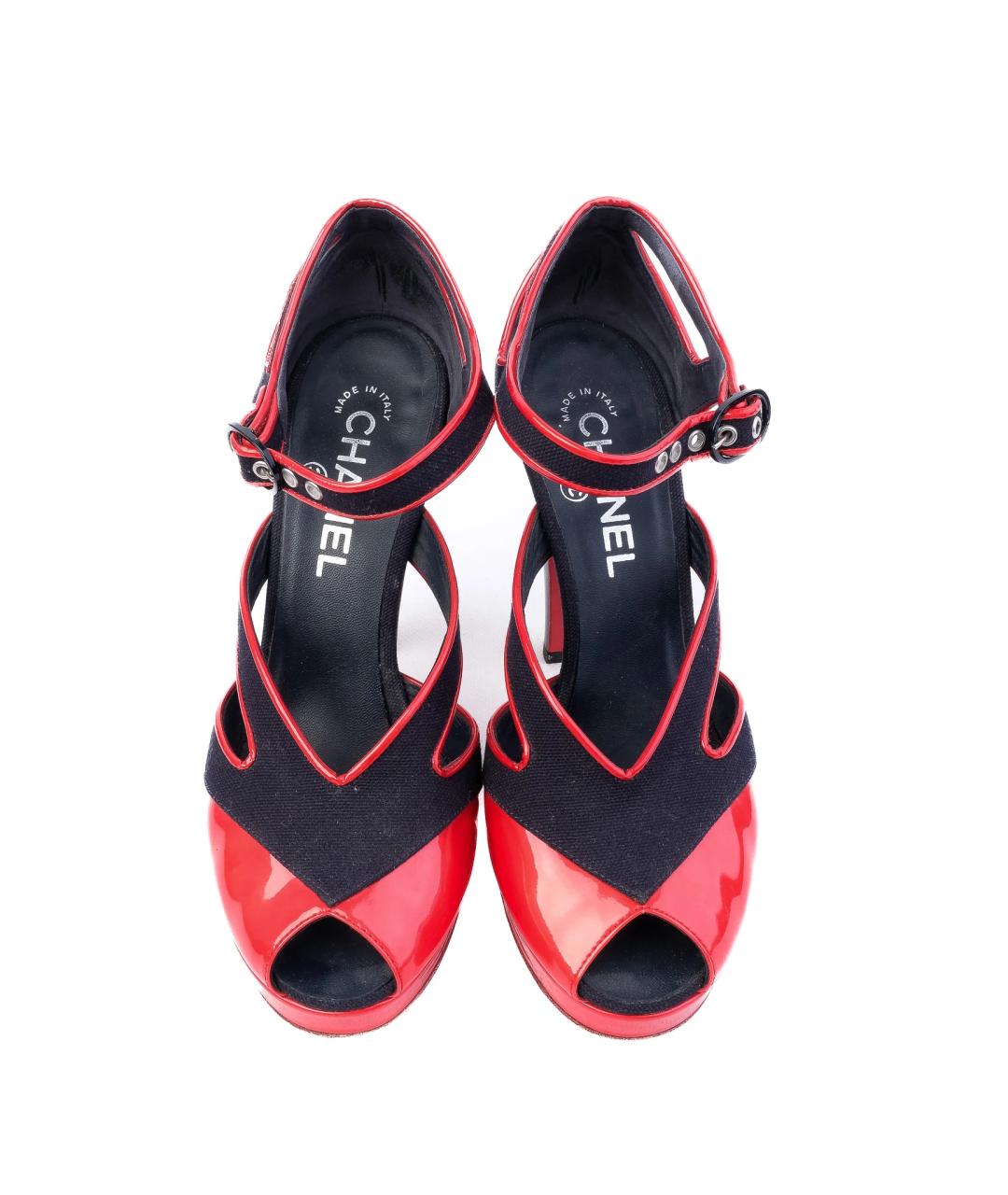 CHANEL Черные босоножки, фото 2