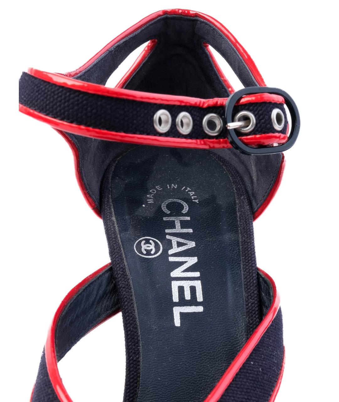 CHANEL Черные босоножки, фото 3