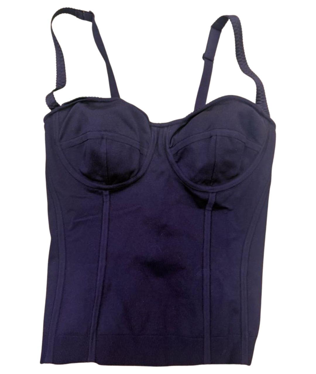 DOLCE&GABBANA Черная хлопко-эластановая майка, фото 1