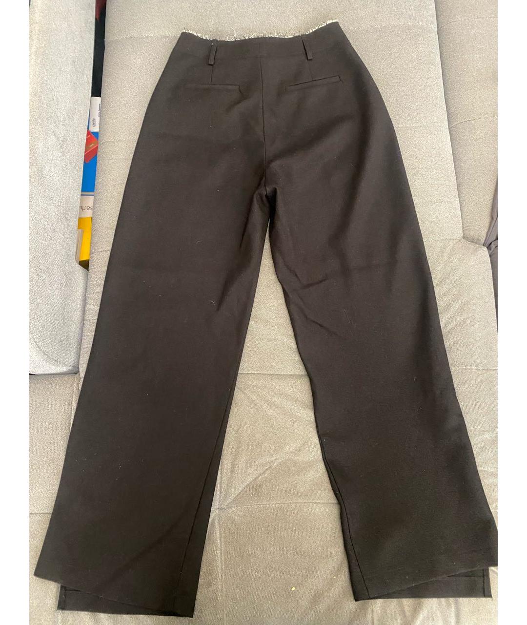 CHANEL Черные шерстяные брюки широкие, фото 2