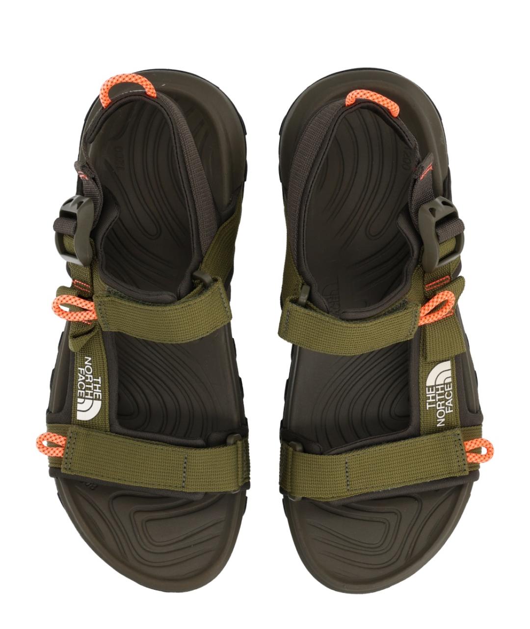 THE NORTH FACE Хаки текстильные босоножки, фото 5