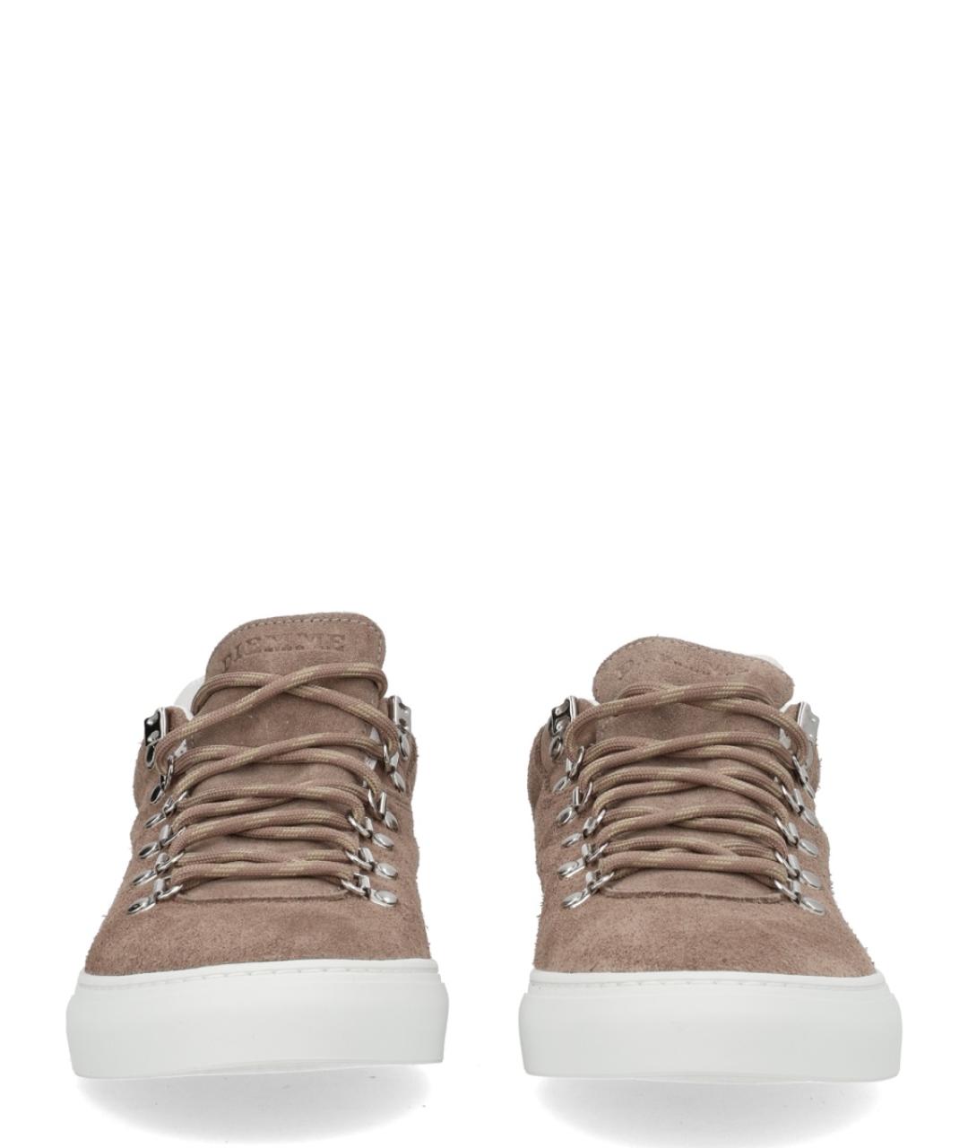 DIEMME Бежевые замшевые низкие кроссовки / кеды, фото 3