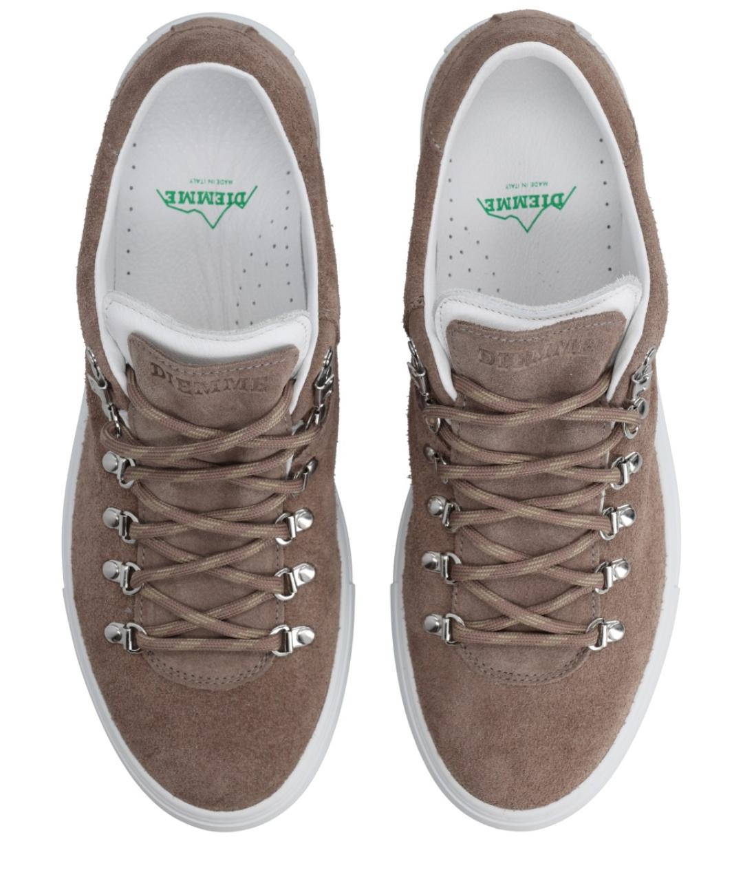 DIEMME Бежевые замшевые низкие кроссовки / кеды, фото 5