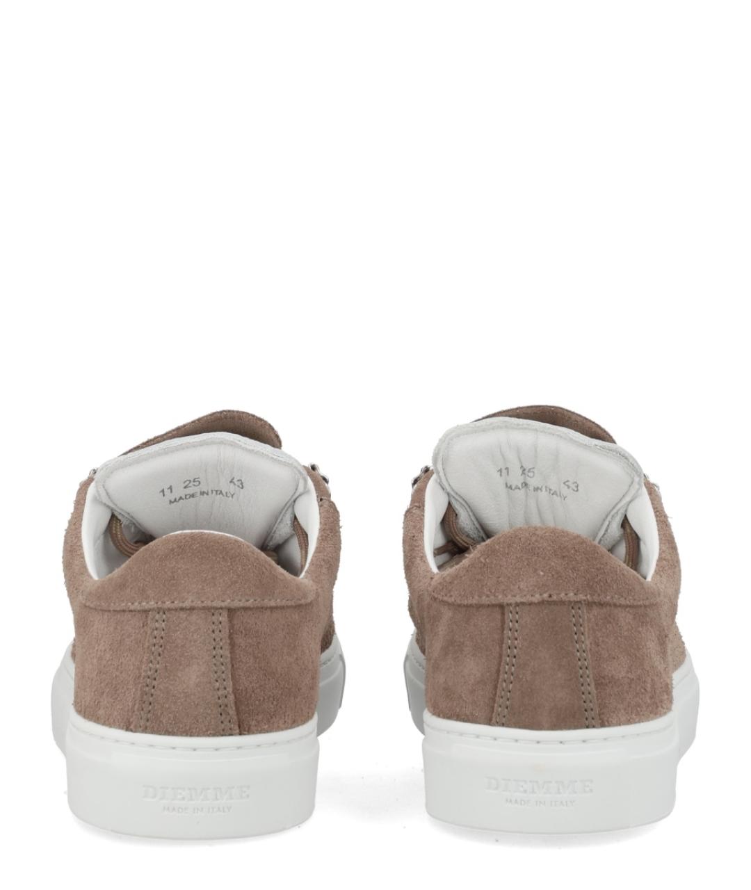 DIEMME Бежевые замшевые низкие кроссовки / кеды, фото 4