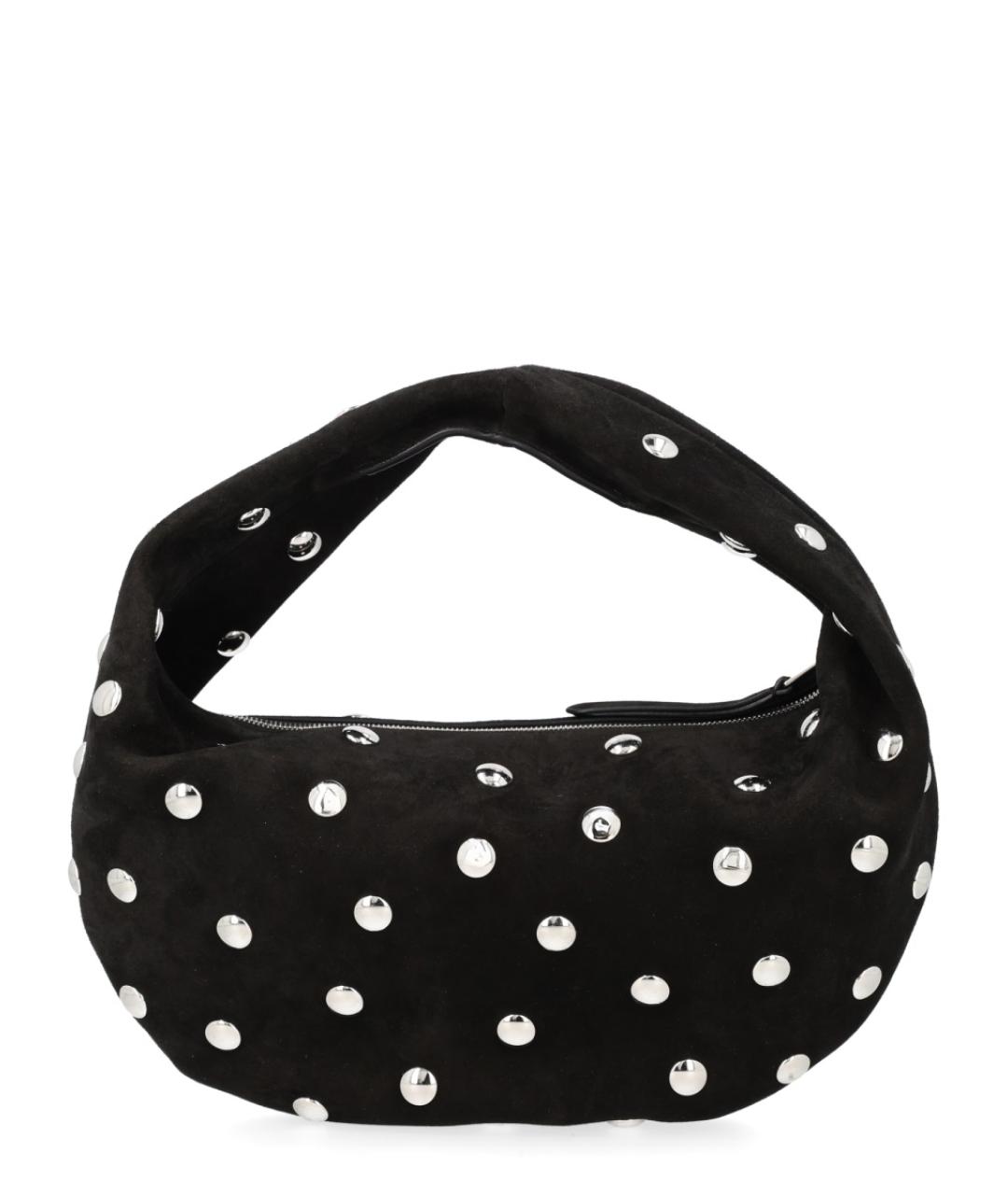 KHAITE Черная кожаная сумка через плечо, фото 2