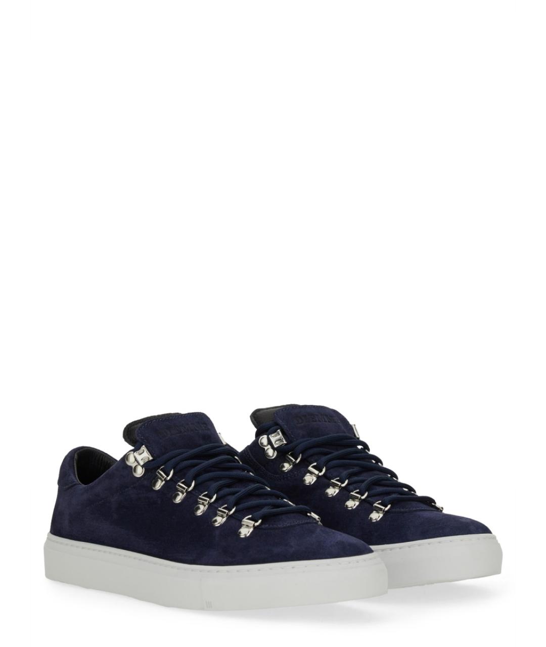 DIEMME Синие замшевые низкие кроссовки / кеды, фото 2
