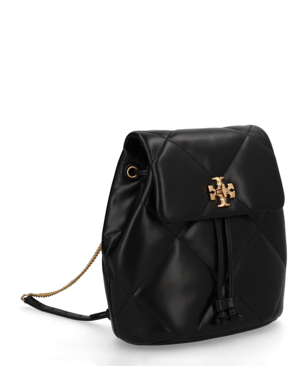 TORY BURCH Черный кожаный рюкзак, фото 2
