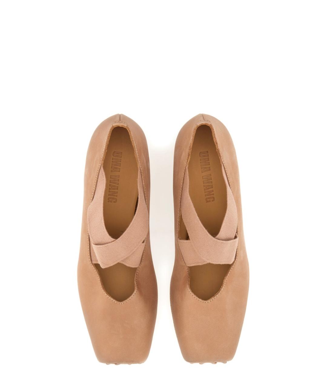 UMA WANG Розовые кожаные туфли, фото 3