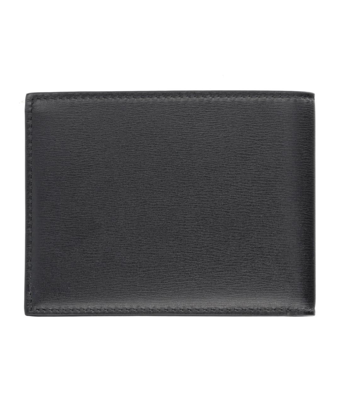 FERRAGAMO Черный кожаный кошелек, фото 2