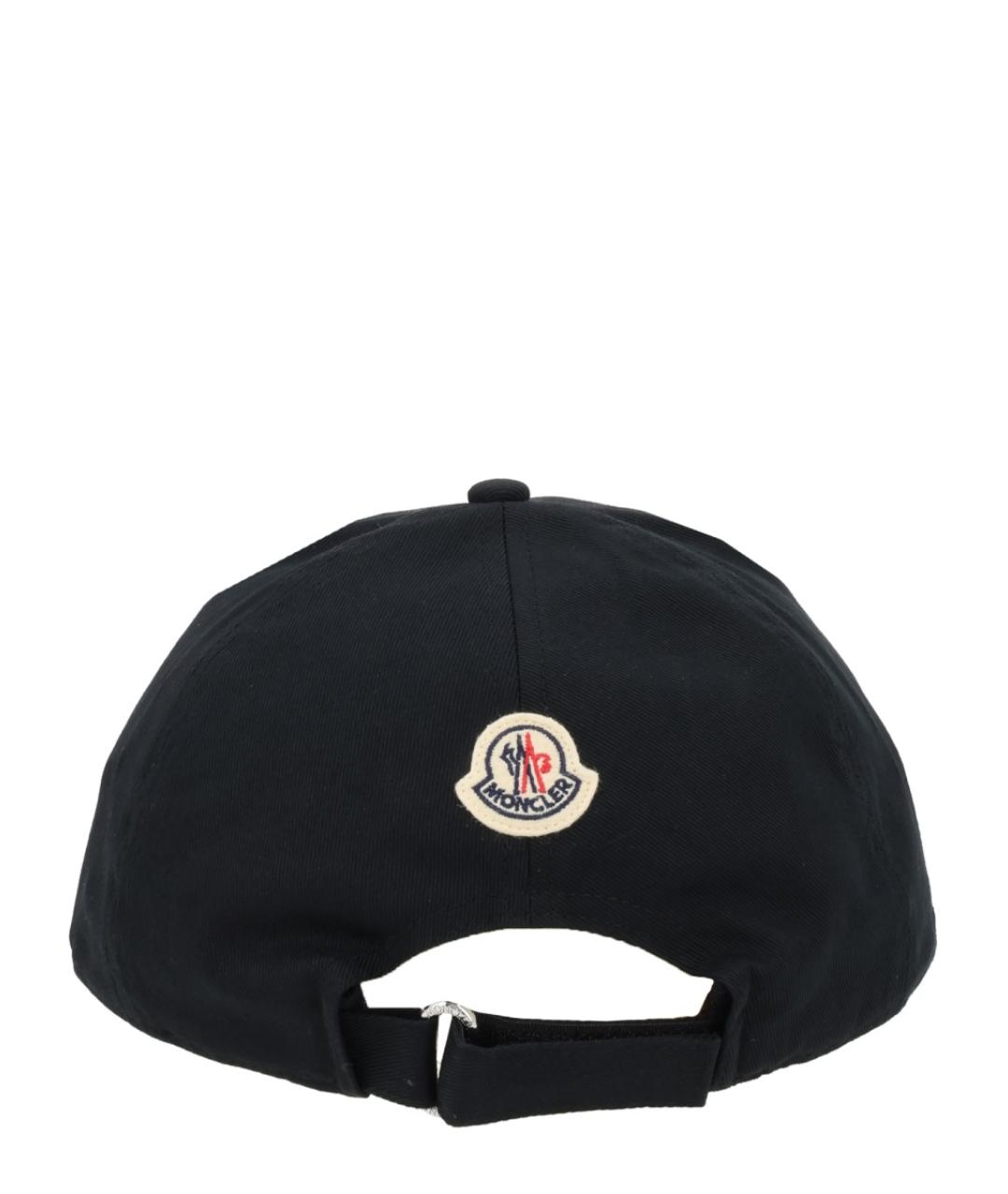 MONCLER Черная хлопковая кепка/бейсболка, фото 2