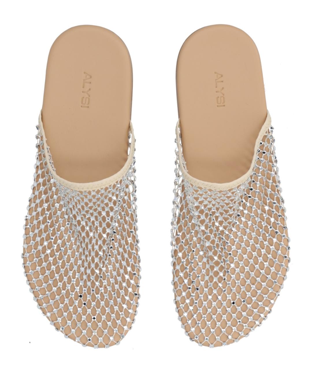 ALYSI Серебряные текстильные мюли, фото 5