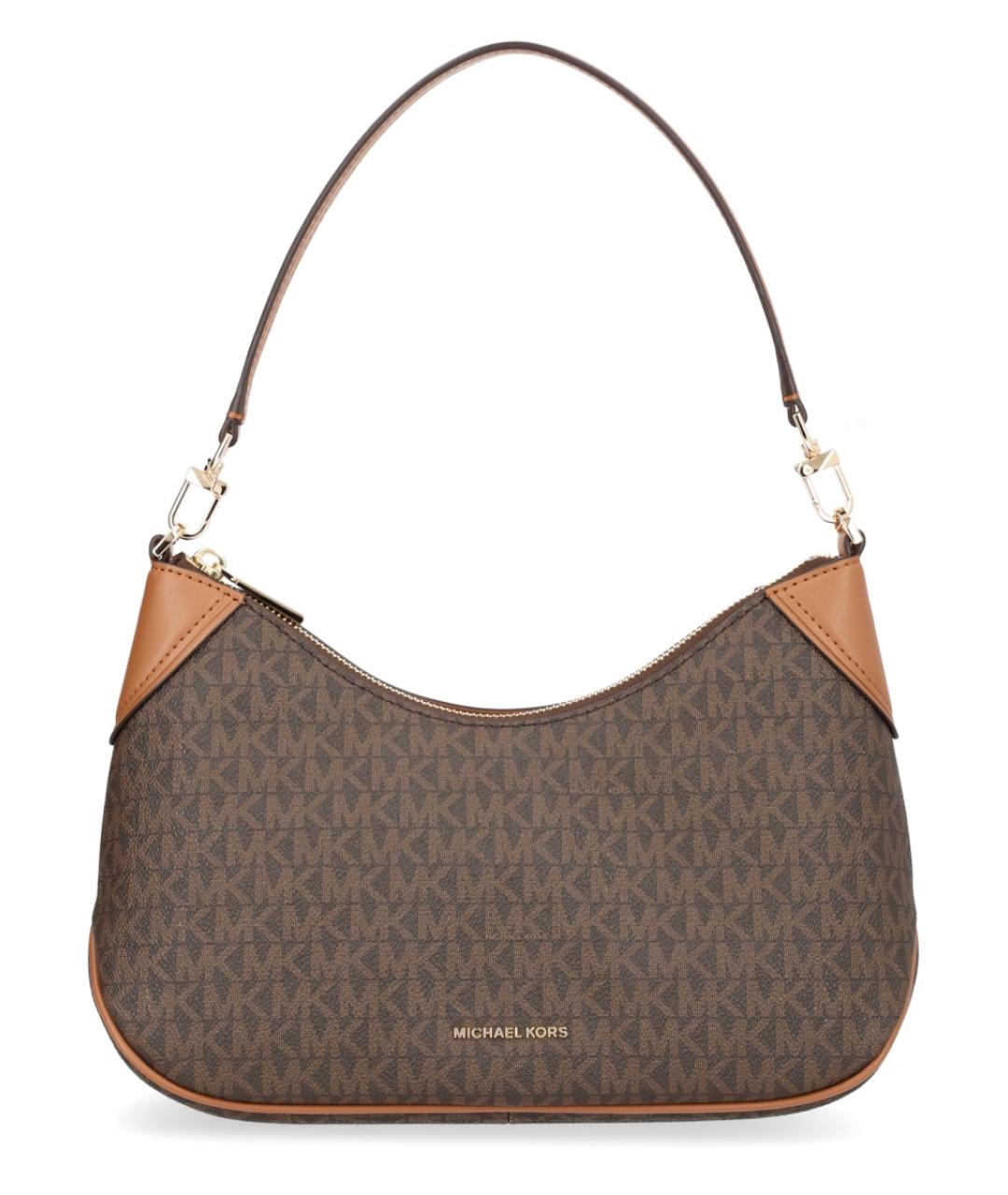 MICHAEL KORS Коричневая сумка через плечо из искусственной кожи, фото 1