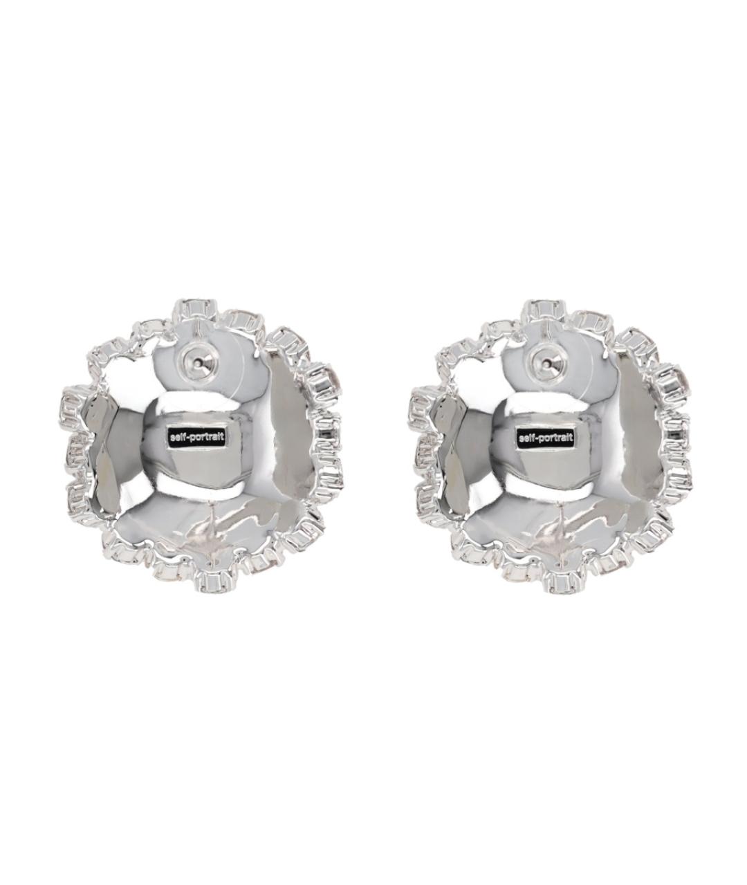 SELF-PORTRAIT Серебряные металлические серьги, фото 2