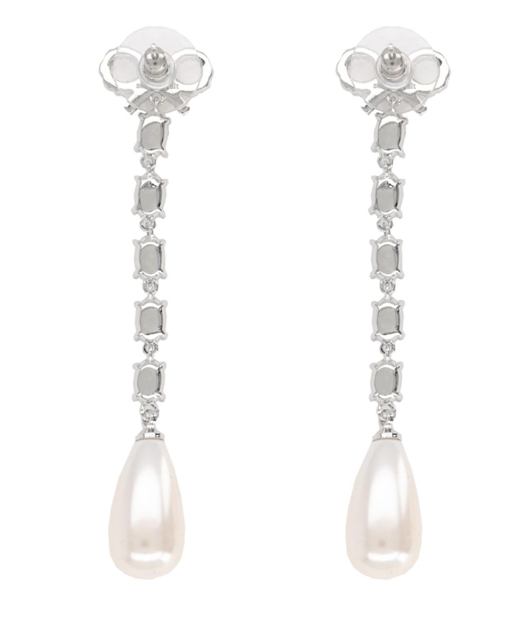 SELF-PORTRAIT Серебряные металлические серьги, фото 2