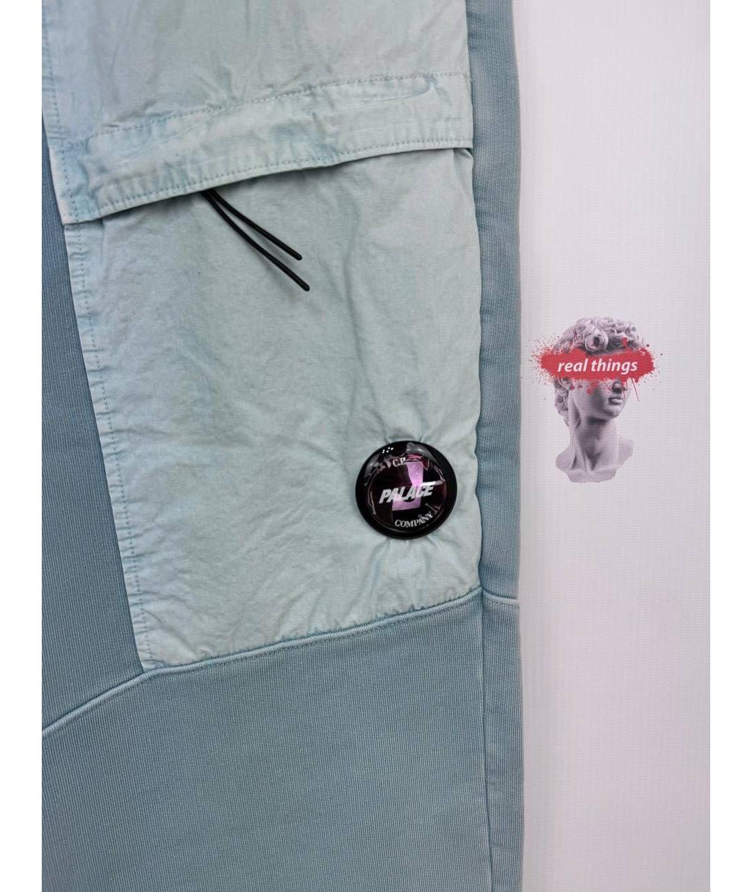 CP COMPANY Голубые хлопковые повседневные брюки, фото 4