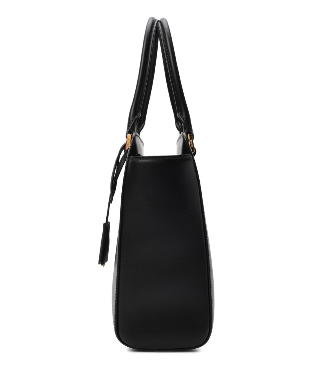 PRADA Черная кожаная сумка тоут, фото 2