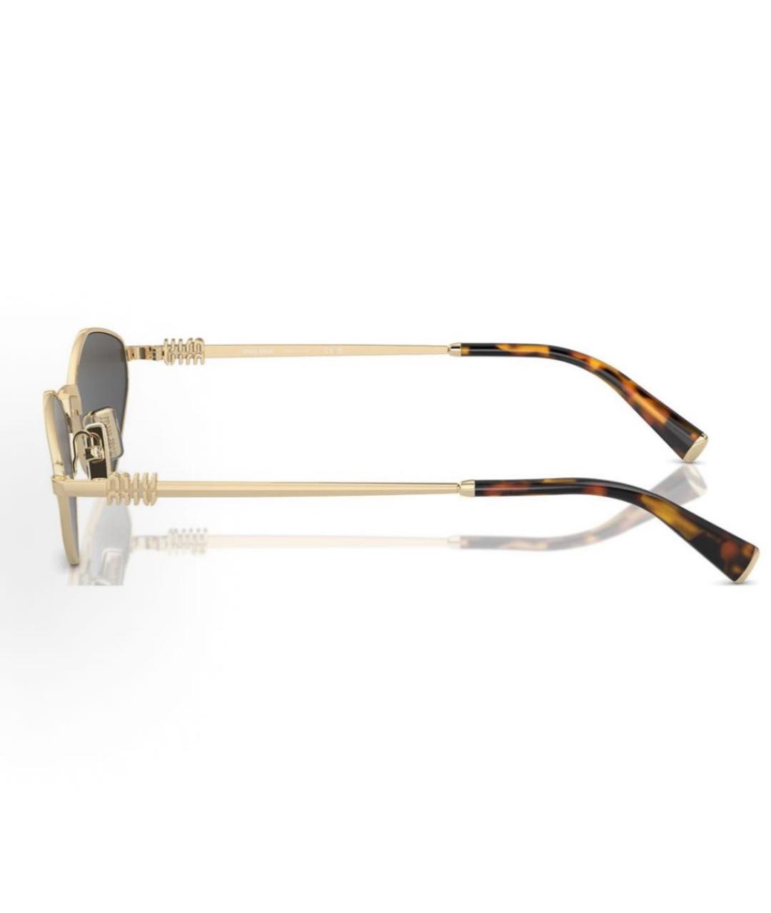 CELINE Золотые металлические солнцезащитные очки, фото 2