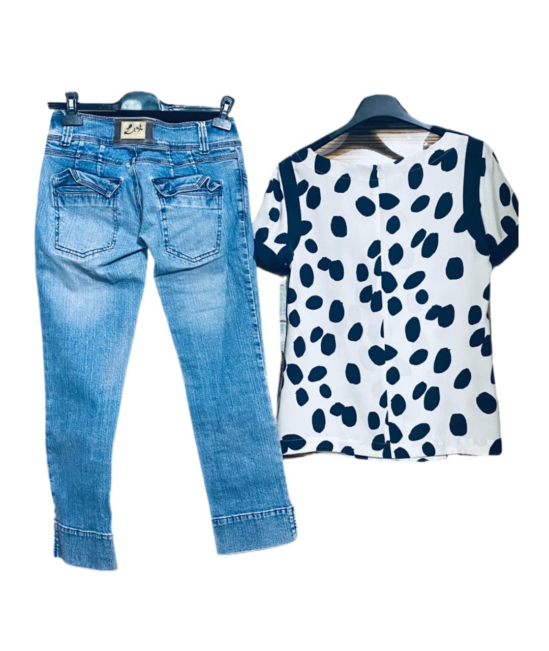 ESCADA Мульти шелковый костюм с брюками, фото 2