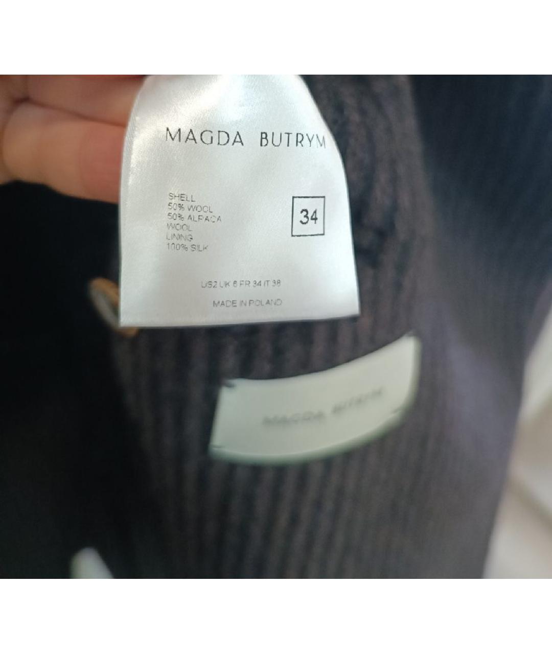 MAGDA BUTRYM Коричневое шерстяное пальто, фото 6