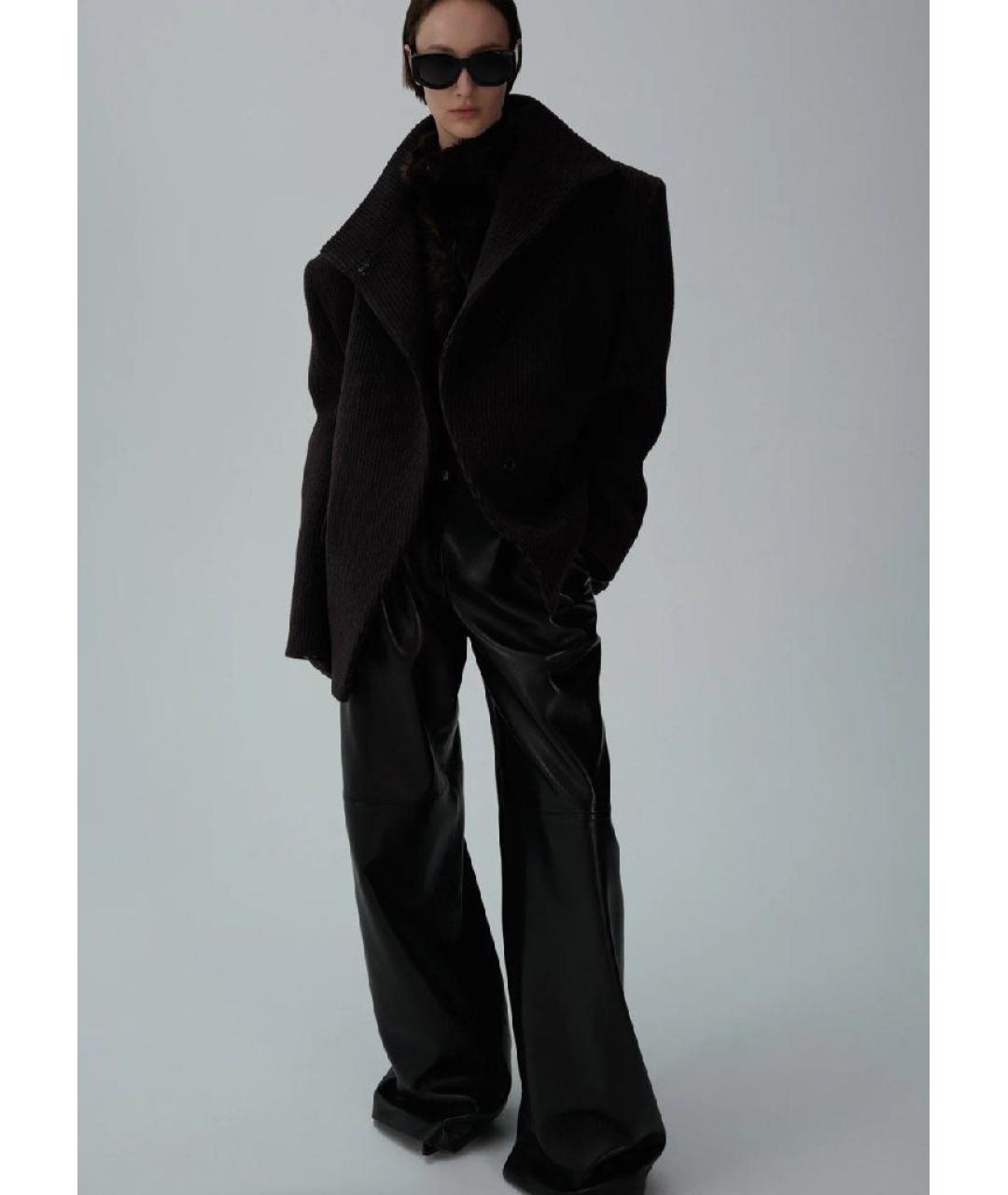 MAGDA BUTRYM Коричневое шерстяное пальто, фото 9