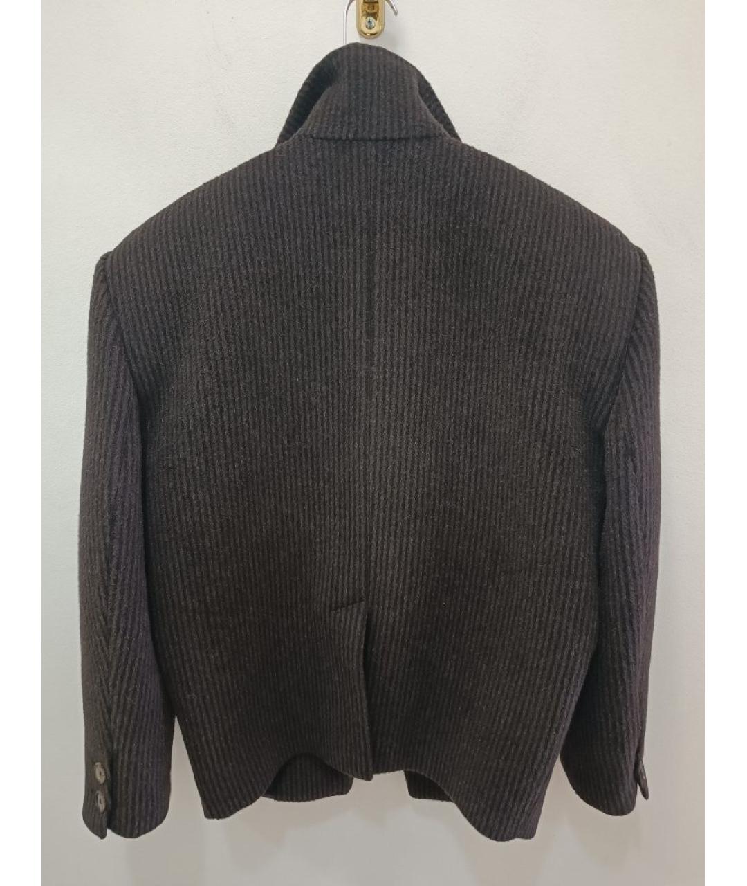 MAGDA BUTRYM Коричневое шерстяное пальто, фото 2