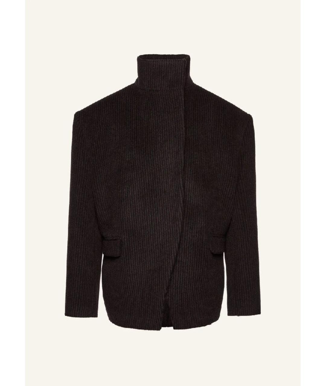 MAGDA BUTRYM Коричневое шерстяное пальто, фото 8