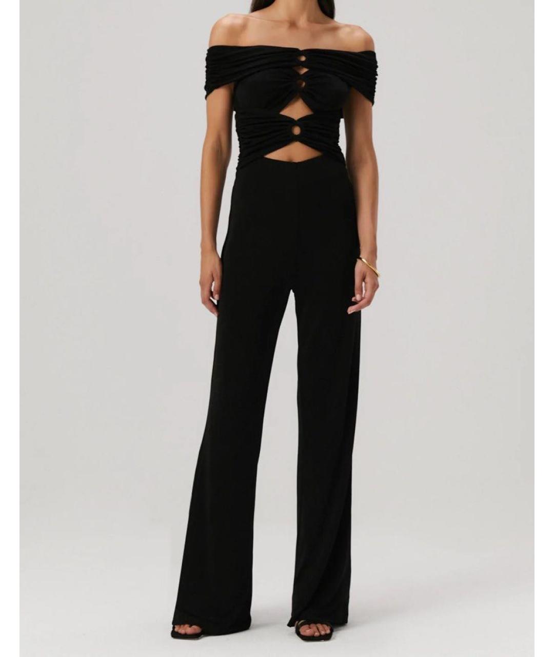MISHA COLLECTION Черный полиэстеровый комбинезон, фото 7
