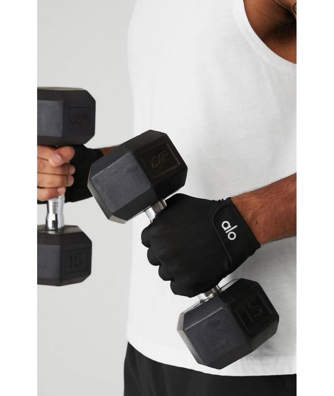 ALO YOGA Черные митенки, фото 2