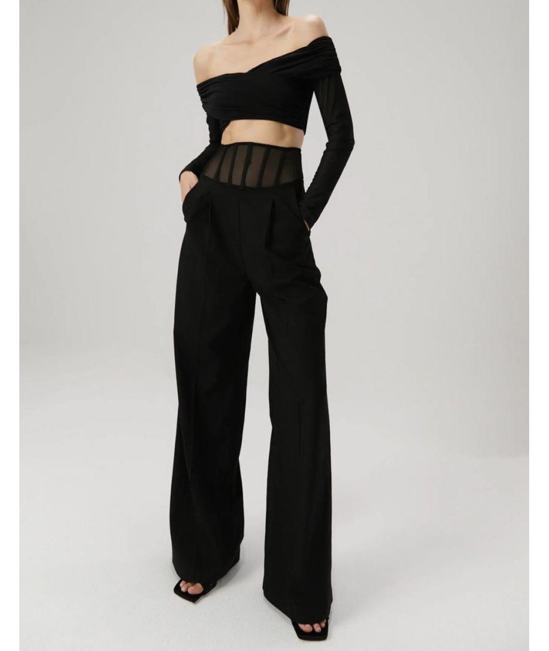 MISHA COLLECTION Черный полиэстеровый комбинезон, фото 3