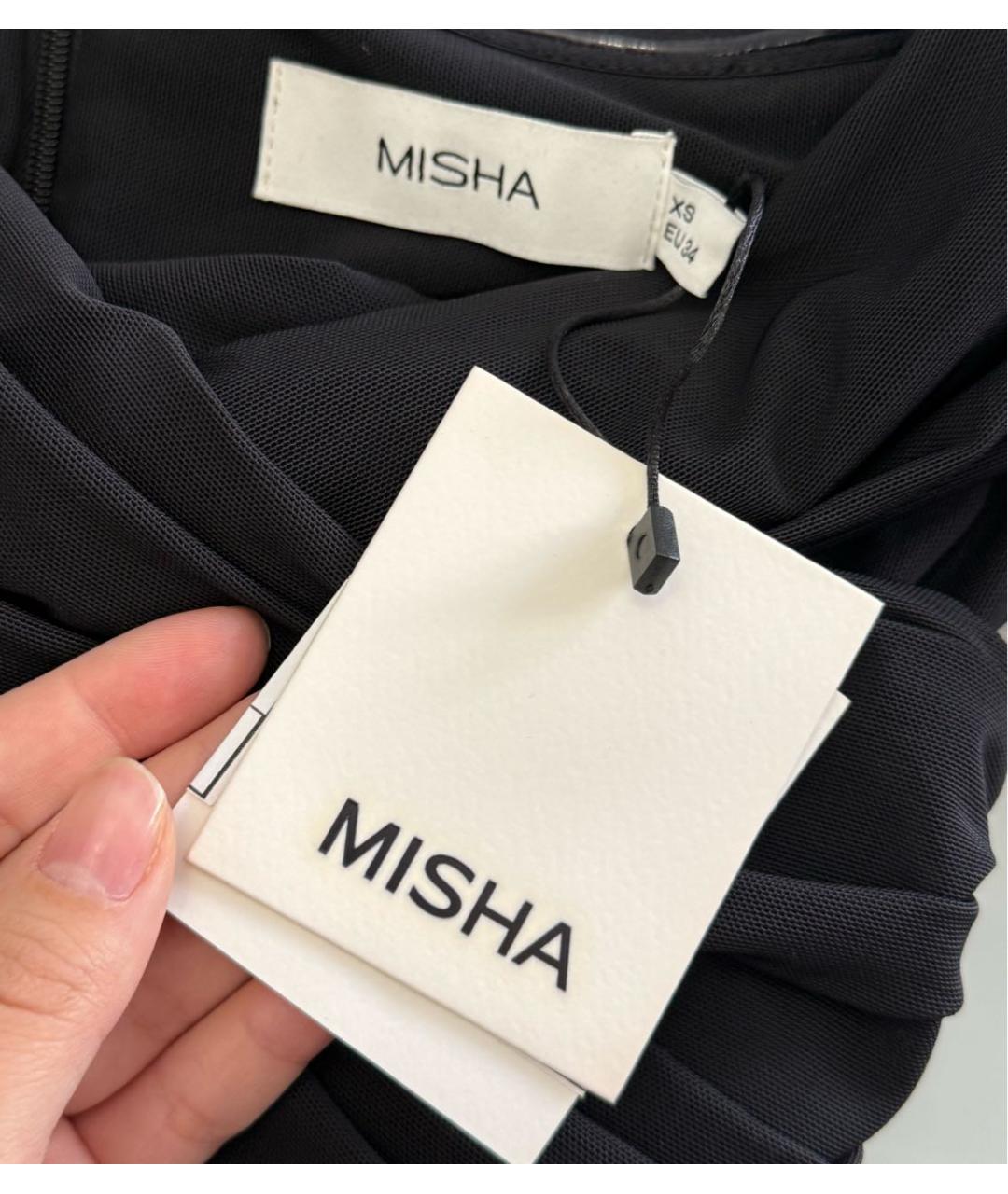 MISHA COLLECTION Черный полиэстеровый комбинезон, фото 6