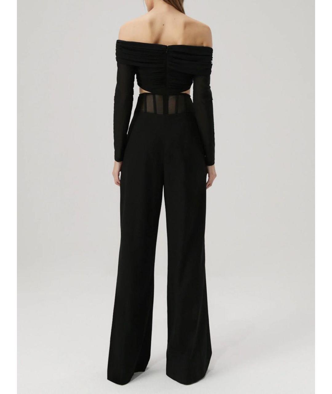 MISHA COLLECTION Черный полиэстеровый комбинезон, фото 4