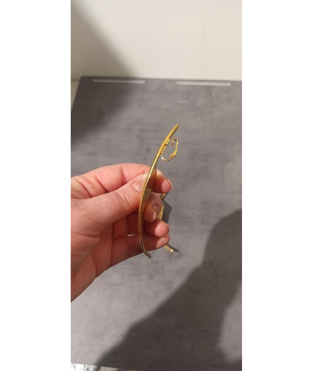 SAINT LAURENT Золотые серьги, фото 4