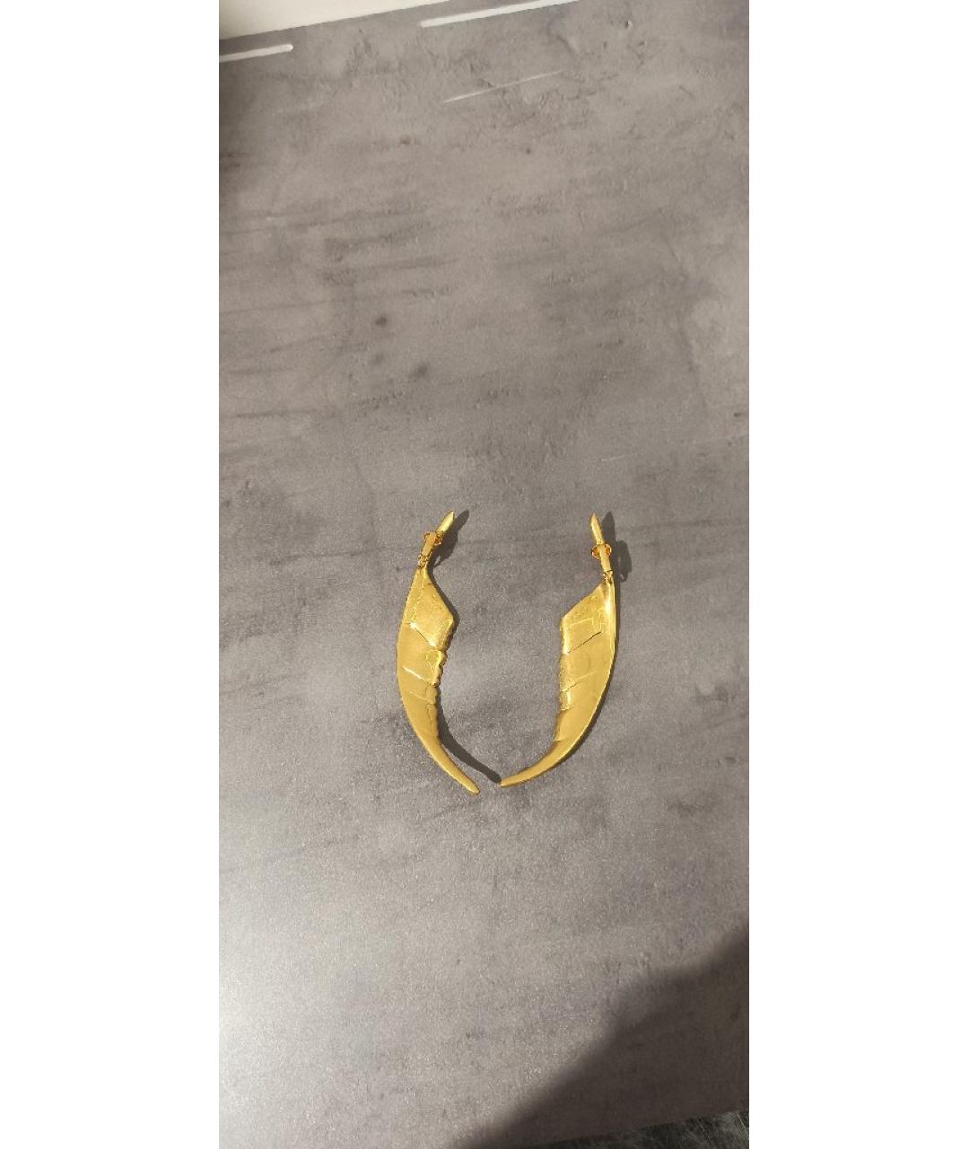 SAINT LAURENT Золотые серьги, фото 6