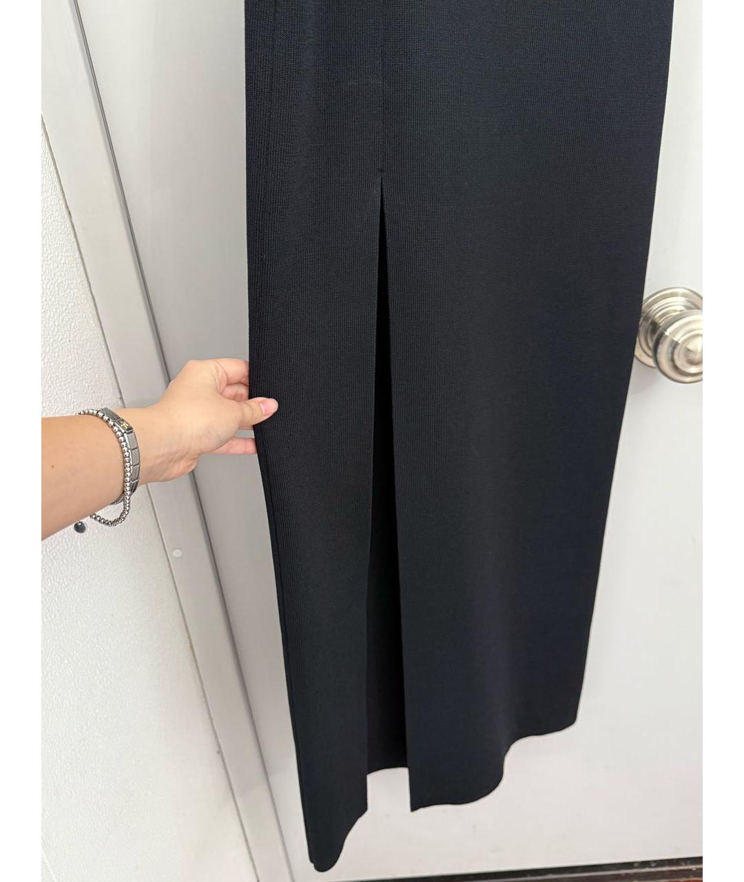 MISHA COLLECTION Черное вискозное повседневное платье, фото 2