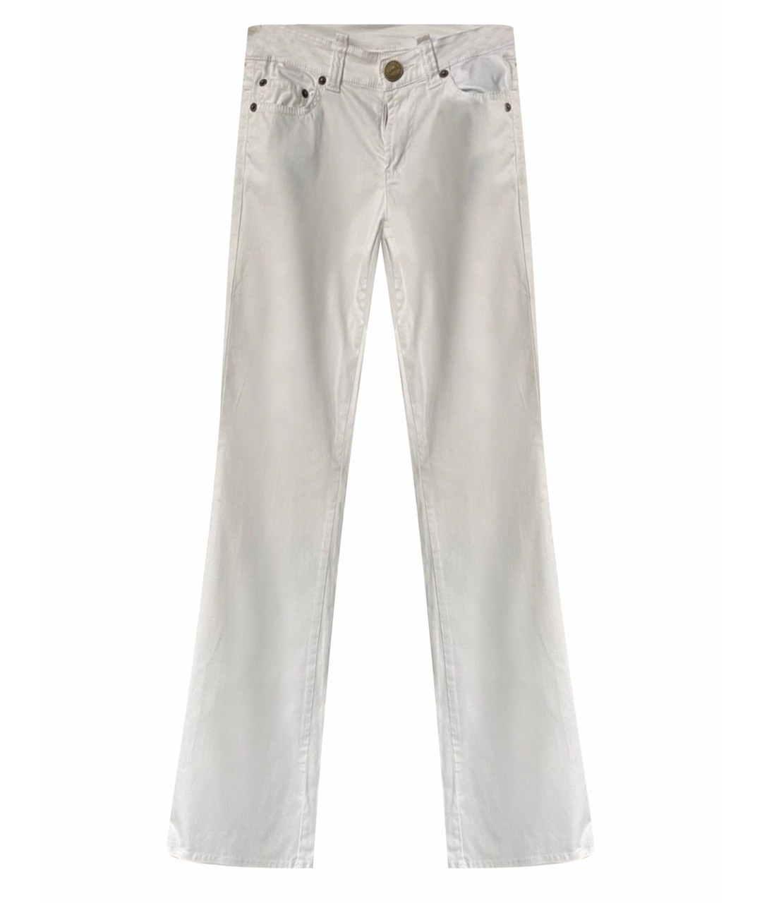 ICEBERG Белые хлопко-эластановые джинсы клеш, фото 1