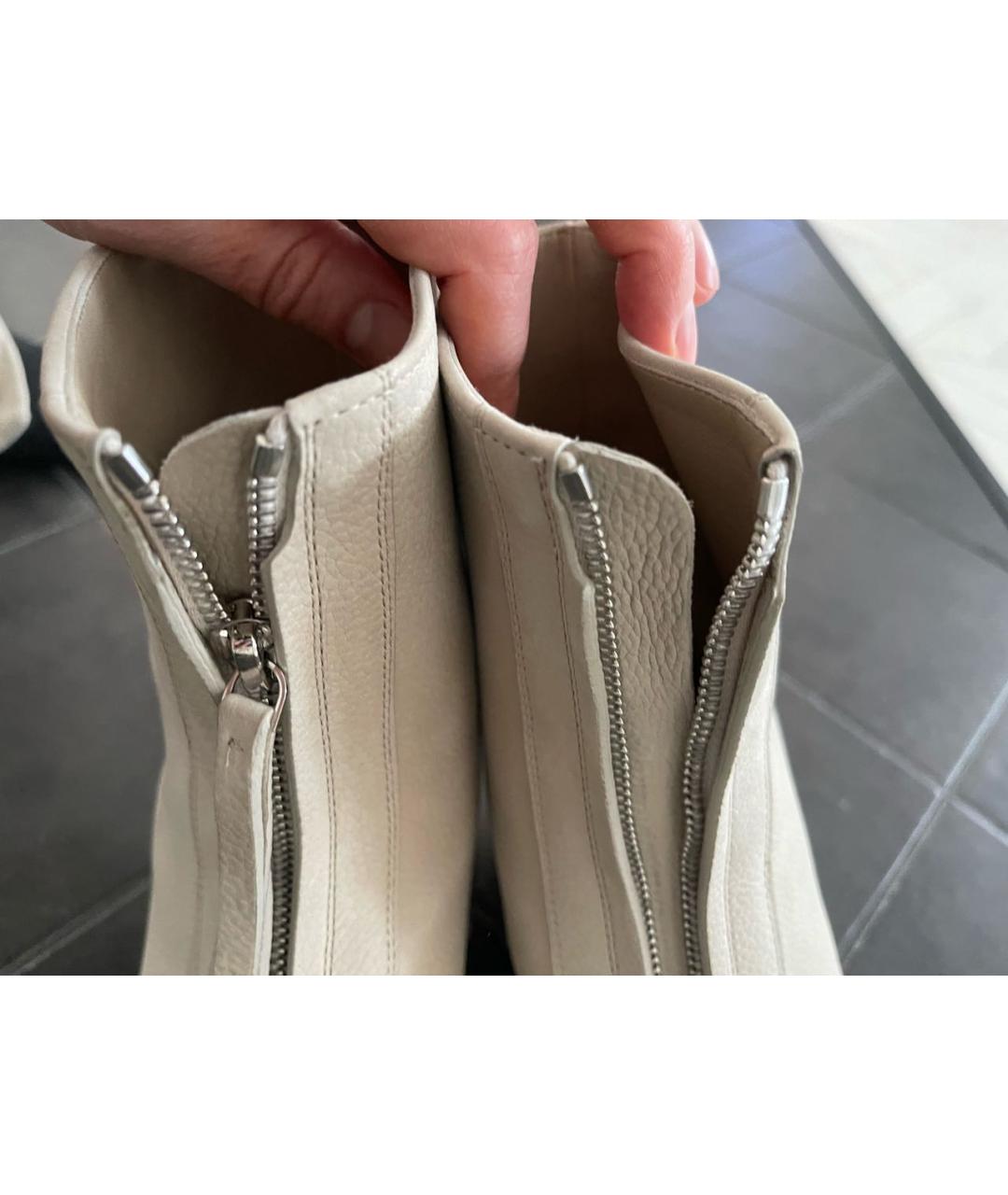 THE ROW Бежевые нубуковые полусапоги, фото 5