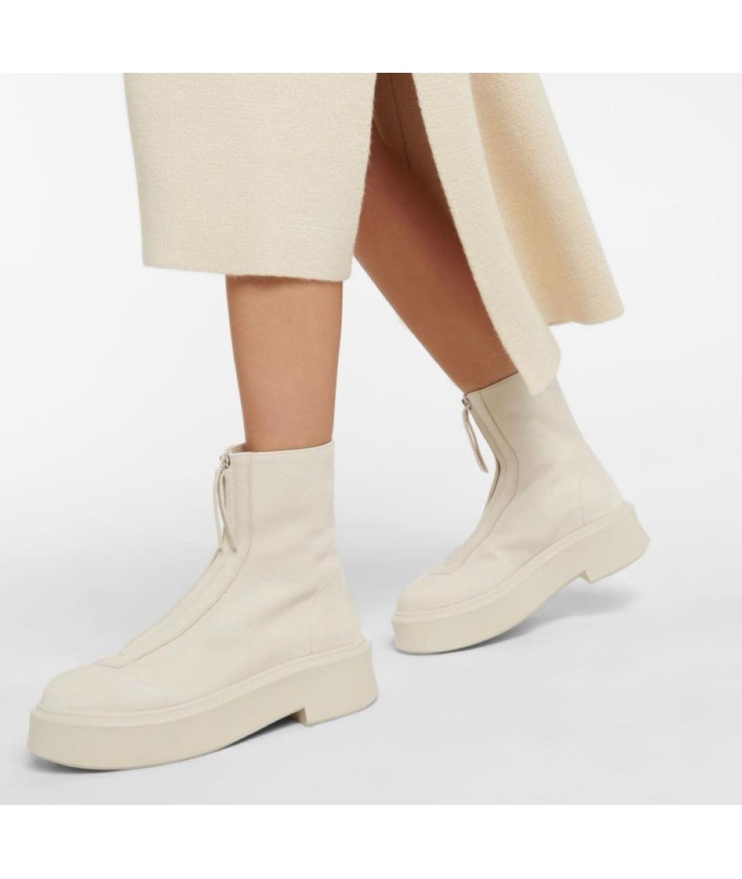 THE ROW Бежевые нубуковые полусапоги, фото 2