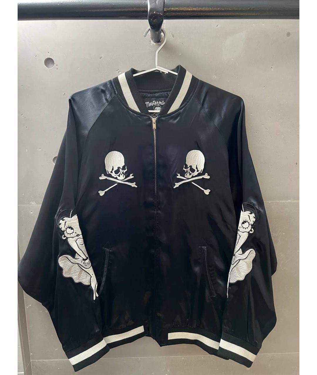 MASTERMIND JAPAN Черная шелковая куртка, фото 3