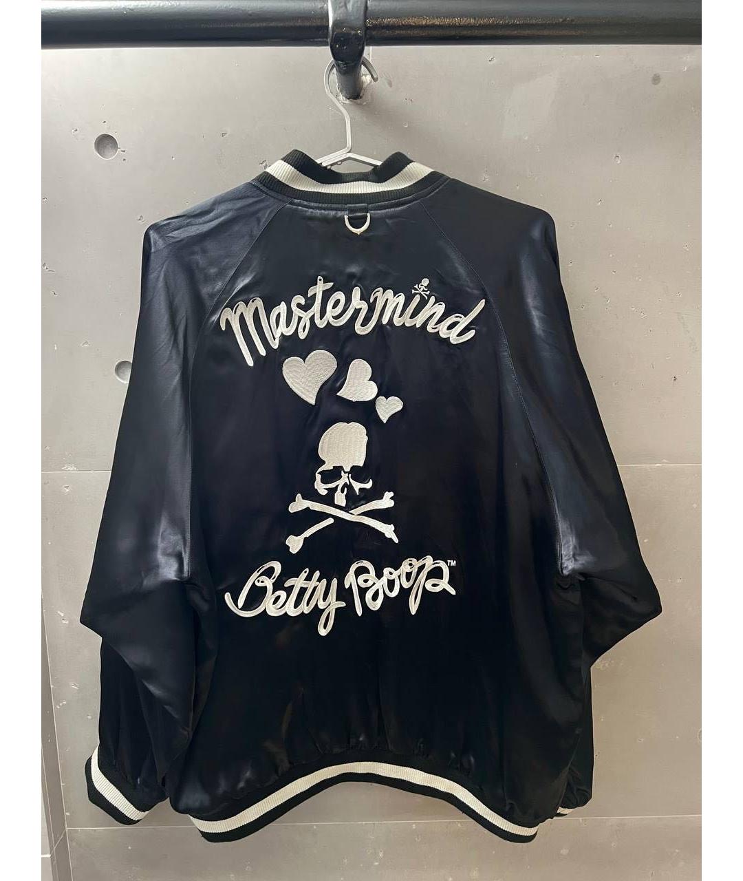 MASTERMIND JAPAN Черная шелковая куртка, фото 2
