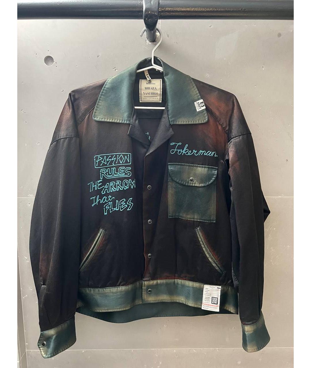 Mihara Yasuhiro Черная кожаная куртка, фото 3