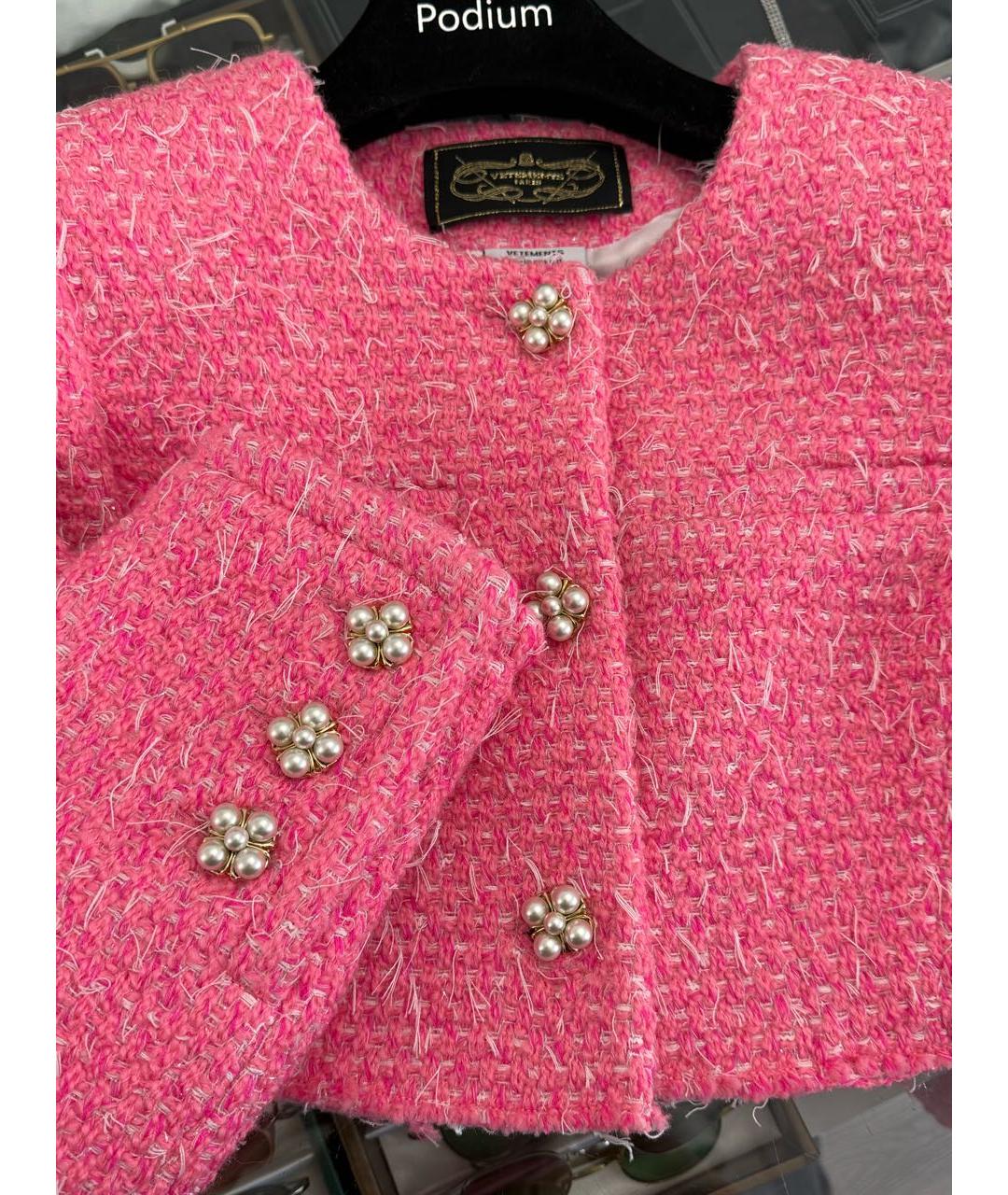 VETEMENTS Фуксия жакет/пиджак, фото 3