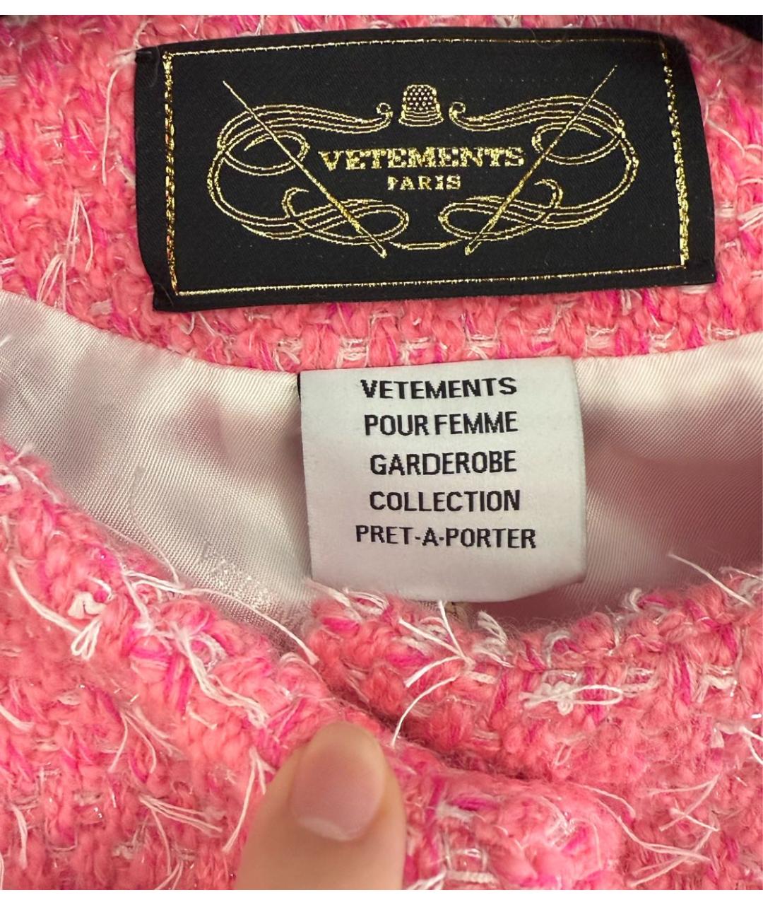 VETEMENTS Фуксия жакет/пиджак, фото 4