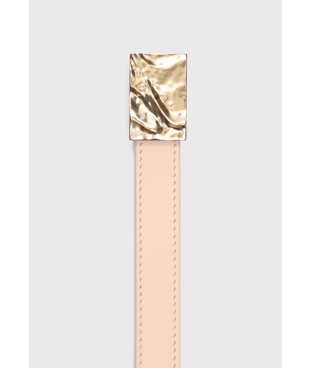 LOULOU DE SAISON Бежевый кожаный ремень, фото 3